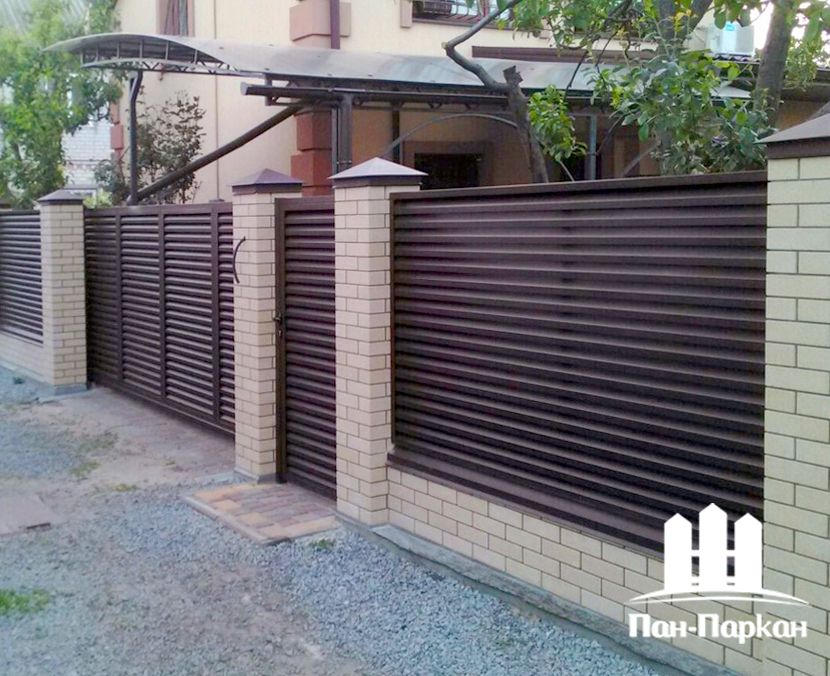 Металлический забор жалюзи от производителя Пан Паркан